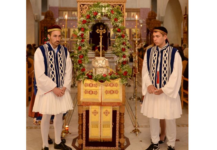 Η Κάρα του Αγίου Ελευθερίου ευλόγησε τη Σκοτίνα Πιερίας