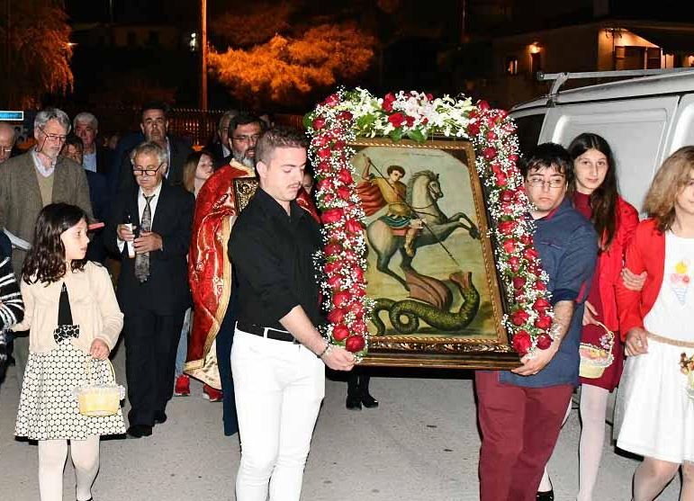 Εορτή Αγίου Γεωργίου στα Πυργιώτικα Ναυπλίου (φώτο)