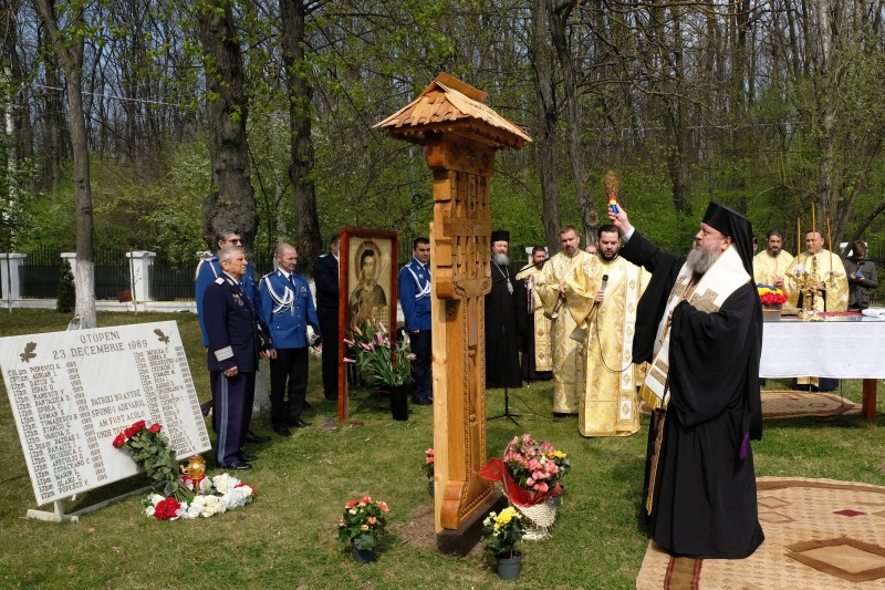 Blessing of foundation of new bell tower at Romania’s police academy