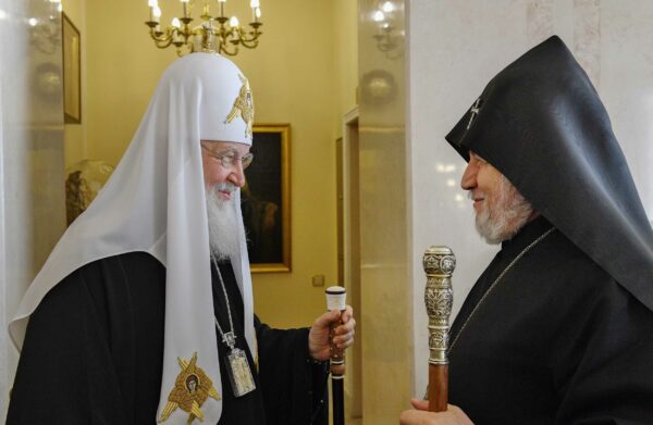 Russian Patriarch receives Catholicos of All Armenians