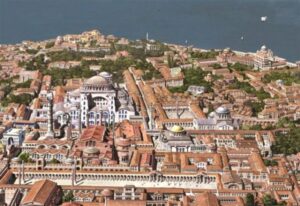 Digital recreation of pre-1453 Constantinople