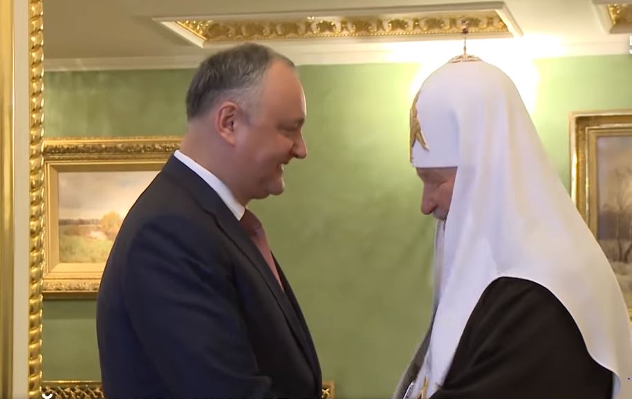 Τον Πρόεδρο της Μολδαβίας υποδέχτηκε ο Πατρ. Μόσχας