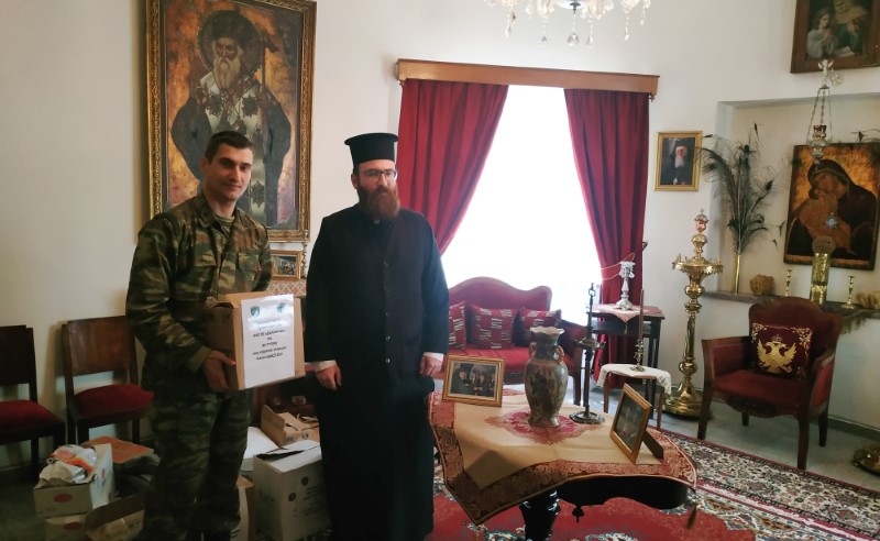 Προσφορά αγάπης από τον στρατό στην Ι.Μ. Λέρου