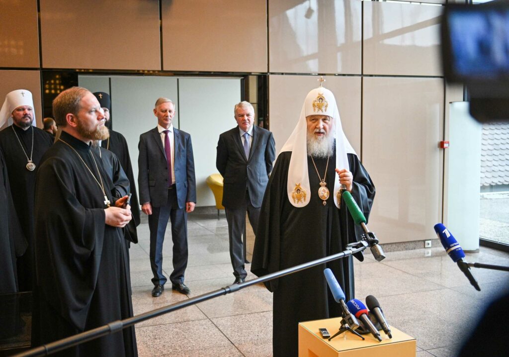 In conclusion of his visit to Strasbourg Patriarch Kirill answered questions from journalists