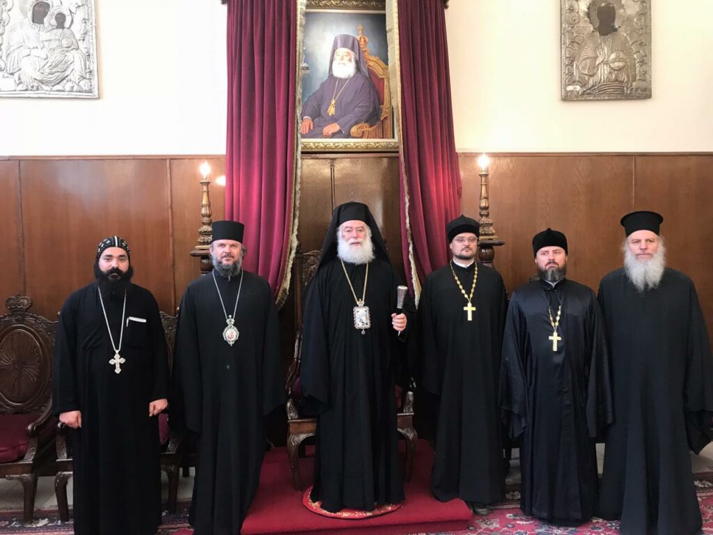 Primate of the Orthodox Church of Alexandria meets with rector of Moscow Theological schools
