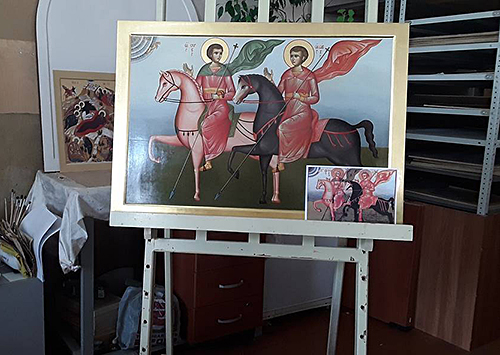 Курские иконописцы передали написанную для монастыря в Сирии копию иконы XIII века