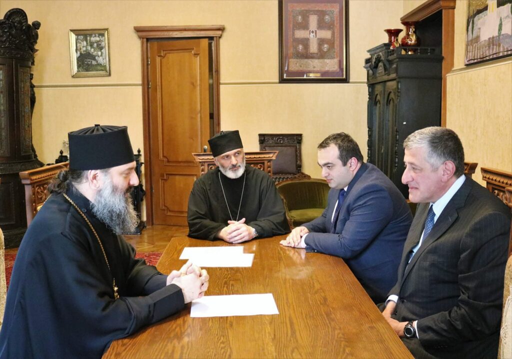 დავით გარეჯის საკითხზე​ საპატრიარქოში აზერბაიჯანის ელჩთან და კავკასიის მუსლიმთა სამმართველოს ხელმძღვანელის წარმომადგენელთან შეხვედრა გაიმართა