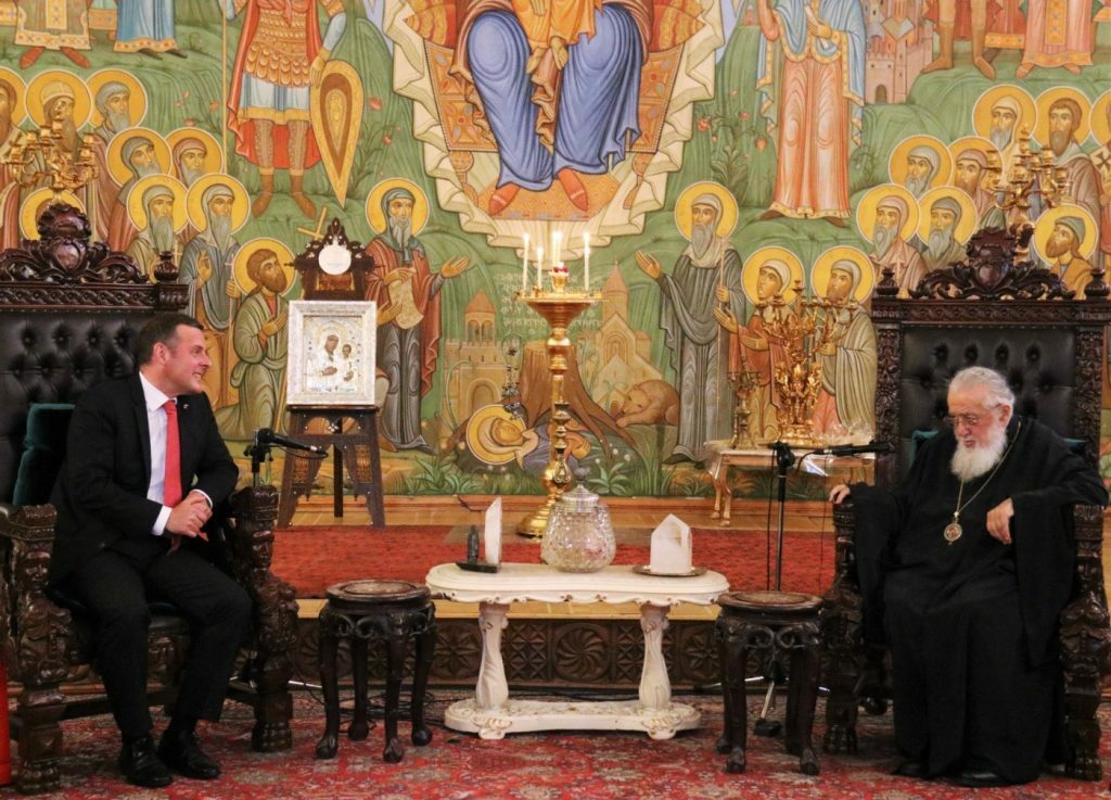 Συνάντηση του Πρέσβη της Ελβετίας με τον Πατριάρχη Γεωργίας