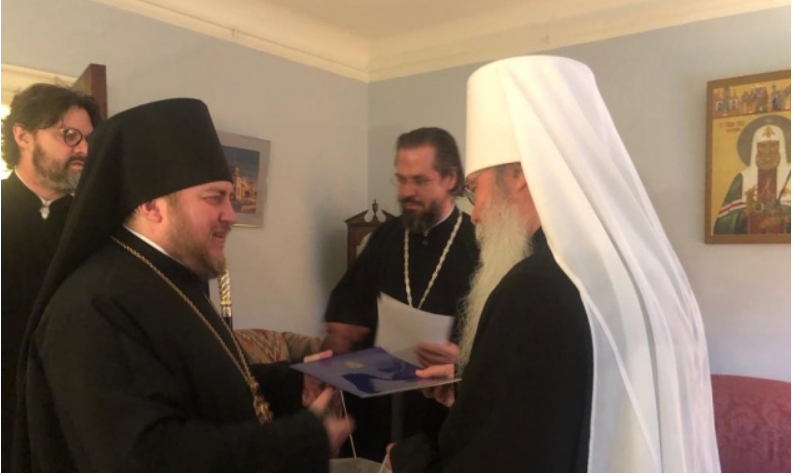 Состоялась встреча временно управляющего Патриаршими приходами в США с Предстоятелем и членами Синода Православной Церкви в Америке