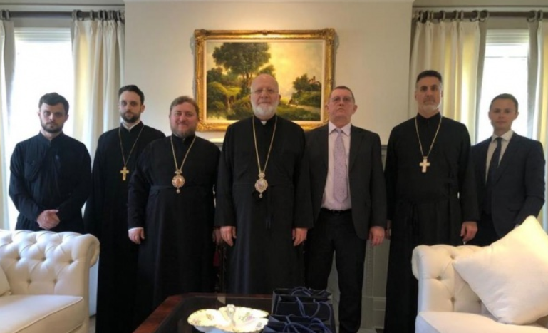 Епископ Сурожский Матфей и генконсул России в Нью-Йорке встретились с главой Антиохийской архиепископии в США