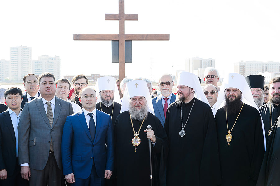 Foundation stone of Church of All Saints of Kazakhstan consecrated in capital city