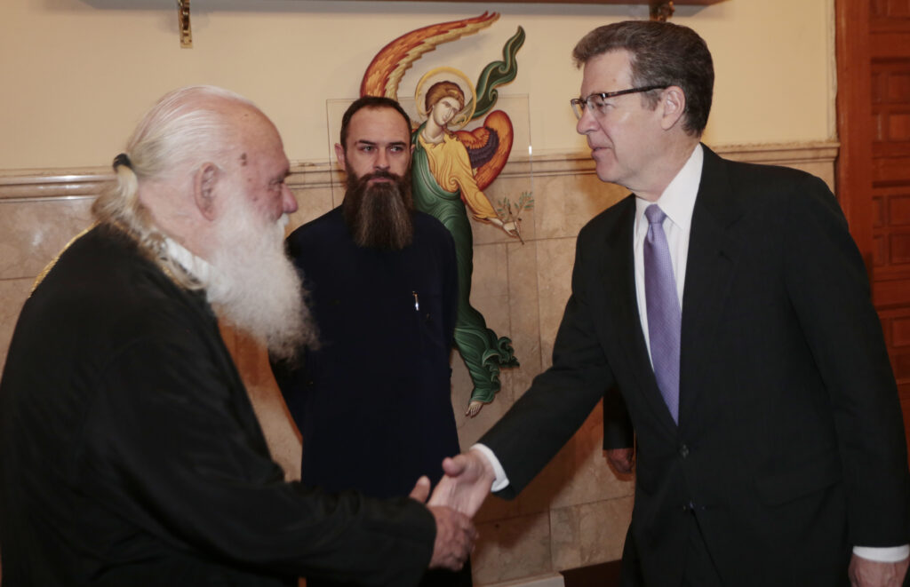 Επίσκεψη του Πρεσβευτή των Η.Π.Α. στον Αρχιεπίσκοπο