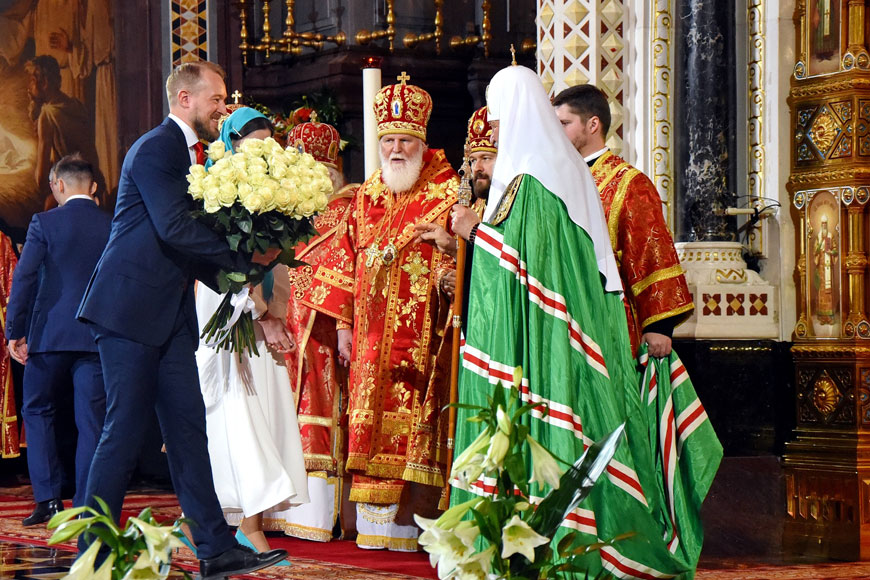 Члены Молодёжной секции ИППО поздравили Святейшего Патриарха Кирилла с праздником Светлой Пасхи