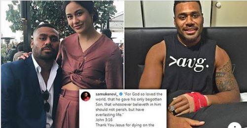 Αστέρας του Ράγκμπι “απολογήθηκε” σε οπαδούς επειδή έγραψε «Αγαπώ τον Ιησού»