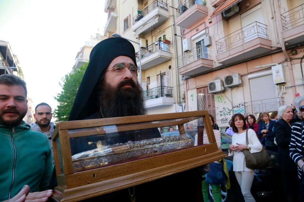 Υποδοχή τιμίου Λειψάνου του Αγίου Νεκταρίου στη Θεσσαλονίκη