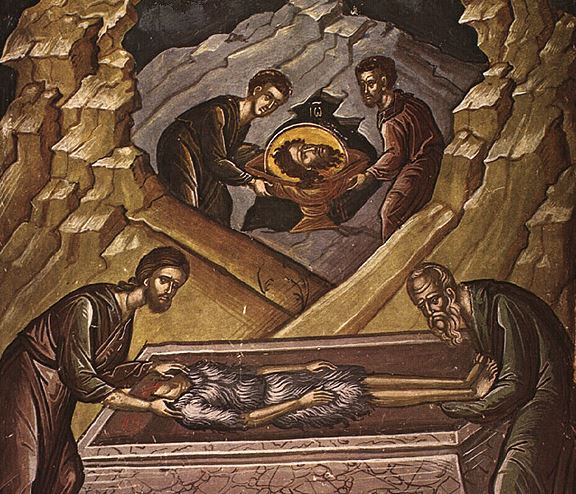 Μνήμη της Γ’ ευρέσεως της τιμίας κεφαλής του προφήτου Προδρόμου και Βαπτιστού Ιωάννου