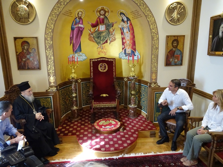 Στον Μητρ. Κορίνθου ο Κ. Μητσοτάκης