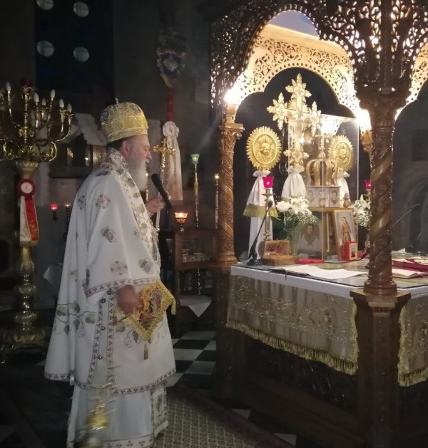 Ο Μητρ. Χαλκίδος στην Αγρυπνία για τον Άγιο Ιωάννη Ρώσσο