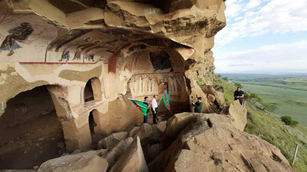 Azeri civil activists rally on territory of Davit Gareji monastery complex