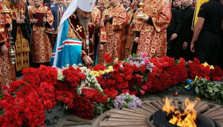 On Victory Day, UOC Primate holds memorial service for the fallen in GPW (VIDEO)