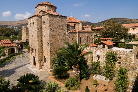 Feature on historic Pantokrator Tao Monastery