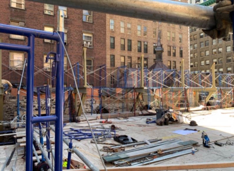St Sava in NYC begins roof erection