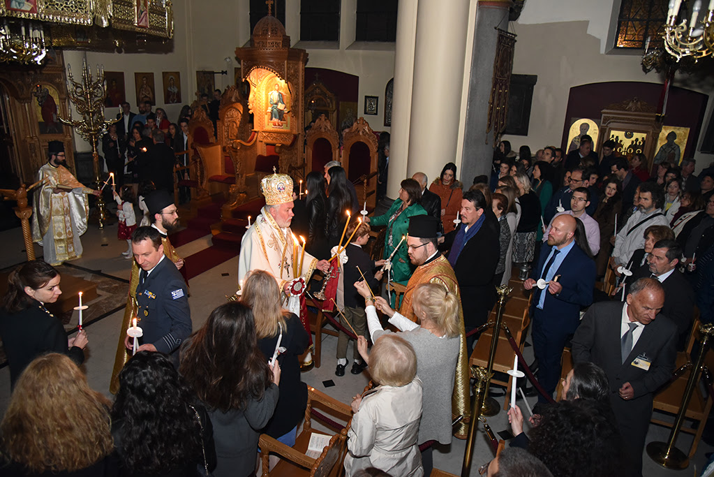 Με κατάνυξη το Πάσχα στην Ιερά Μητρόπολη Βελγίου