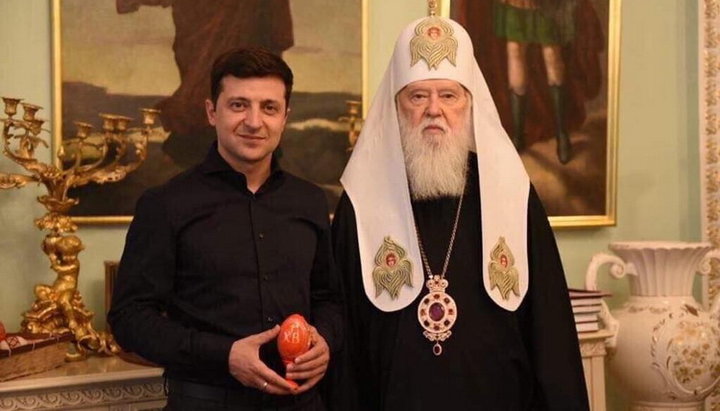 Vladimir Zelensky meets with Filaret