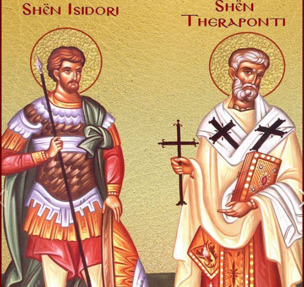 Shenjtori i ditës: Martyr Isidore in hios. Cyprus’s hierodëshmor theraponi. Aristotle martyrs, leandri.