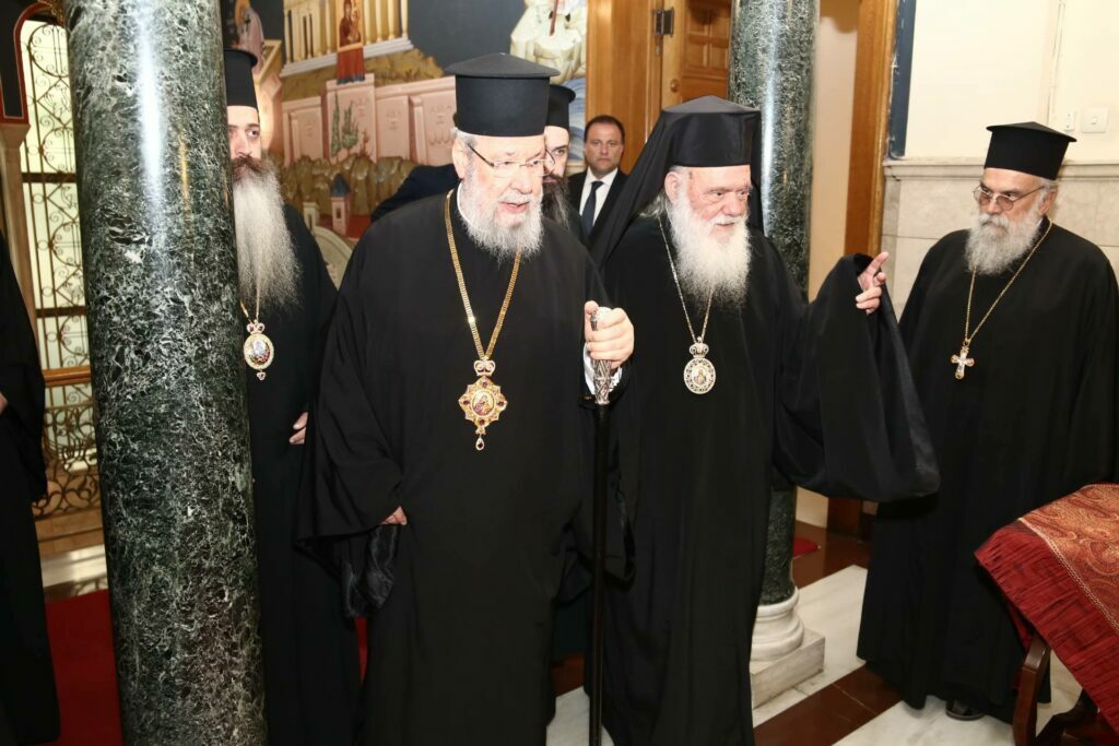 Church of Greece Primate receives visiting Archbishop of Cyprus