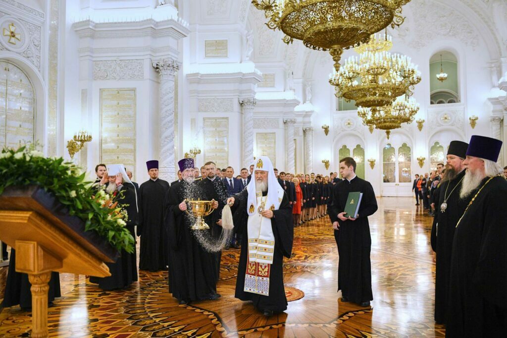 Russian Patriarch inaugurates new chamber at Grand Kremlin Palace