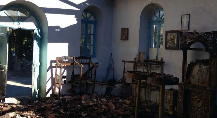 Καταστράφηκε από φωτιά ο Ναός του Αγίου Σεραφείμ