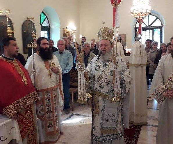 Στην πανήγυρη του Αγ. Αθανασίου στον Μύτικα ο Μητρ. Χαλκίδος