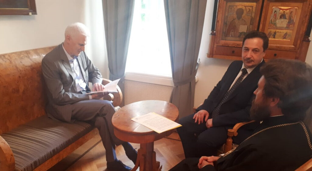 Состоялась встреча митрополита Илариона с помощником Президента Российской Федерации А.А. Фурсенко