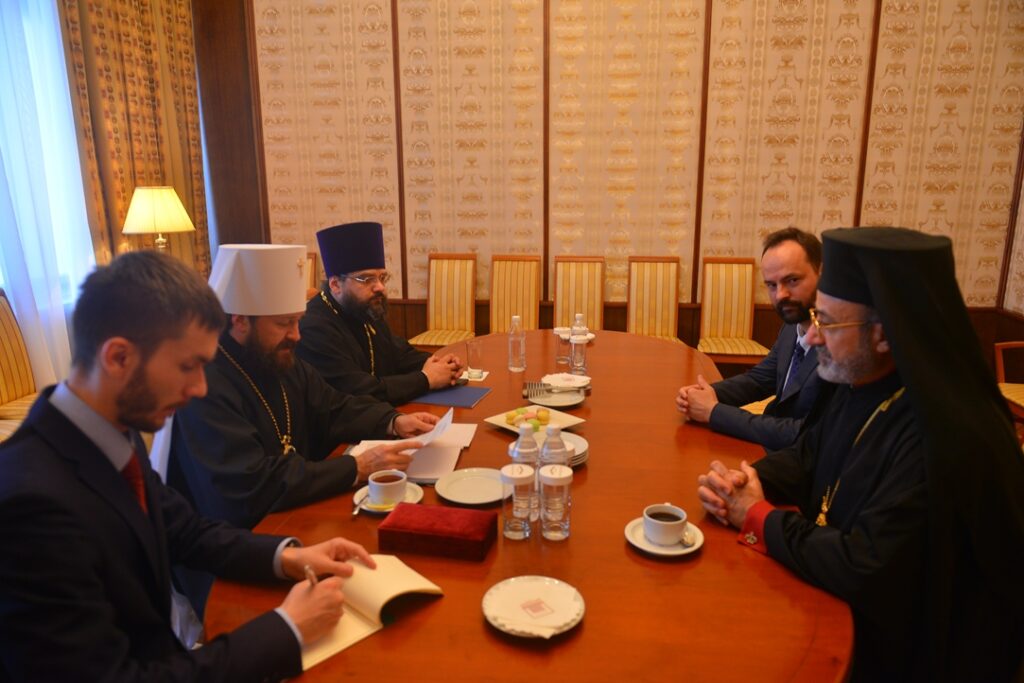 Metropolitan Hilarion of Volokolamsk meets with Bishop of Antiochian Church