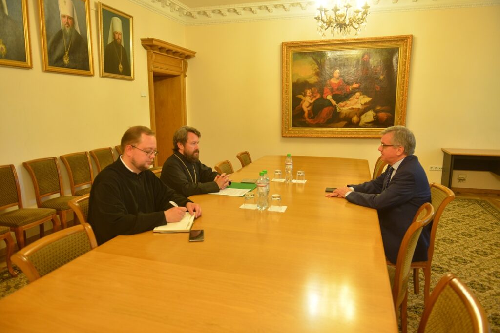 Председатель Отдела внешних церковных связей провел встречу с послом Дании в России
