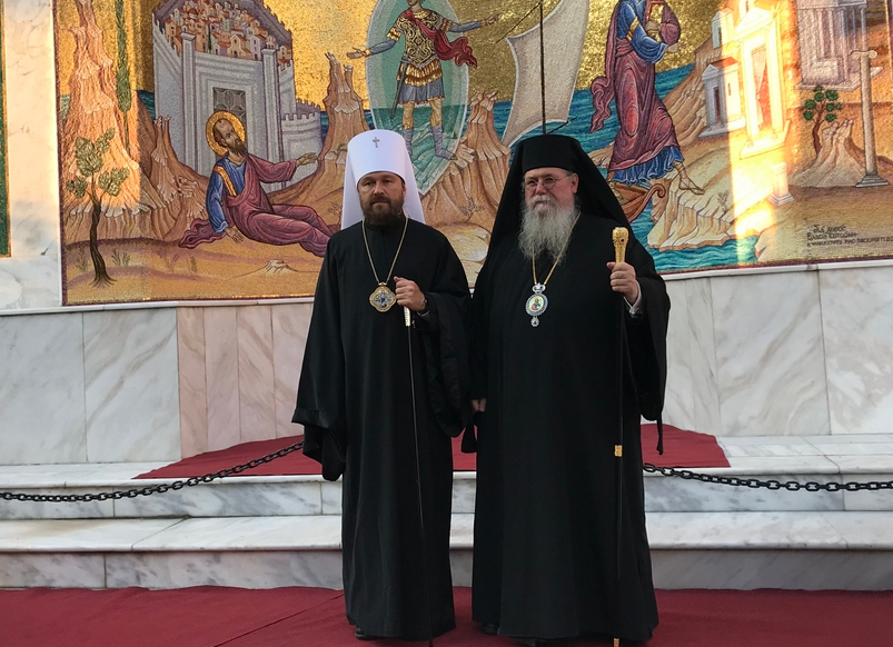 Митрополит Волоколамский Иларион посетил древние Филиппы и Неаполь