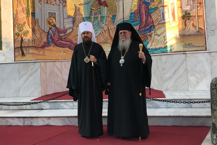 Metropolitan Hilarion visits ancient Philippi and Neapolis