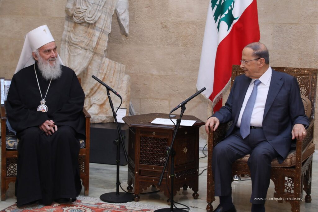 الرئيس عون استقبل بطريرك صربيا ايريناوس والبطريرك يوحنا العاشر
