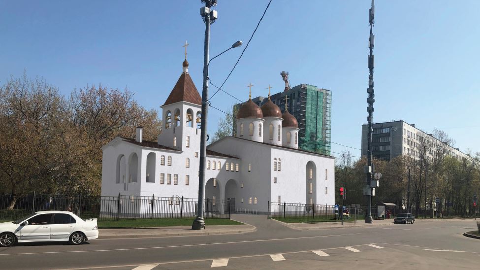 ПРЕДСЕДАТЕЛЬ ФХУ СОГЛАСОВАЛ АРХИТЕКТУРНО-ГРАДОСТРОИТЕЛЬНОЕ РЕШЕНИЕ ХРАМА КУРСКОЙ-КОРЕННОЙ ИКОНЫ БОЖИЕЙ МАТЕРИ В ВЯЗОВКЕ Г. МОСКВЫ