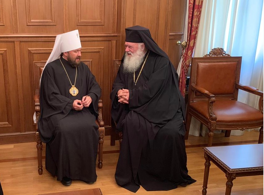 Митрополит Волоколамский Иларион встретился с Предстоятелем Элладской Православной Церкви