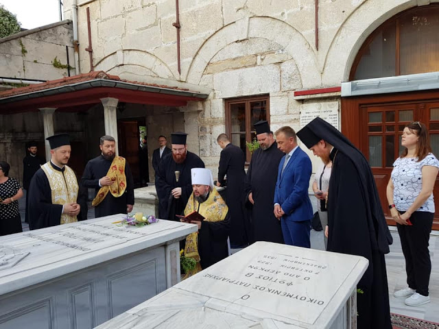 Ο Μητρ. Κιέβου τελεί τρισάγιο στη Μονή Βαλουκλή