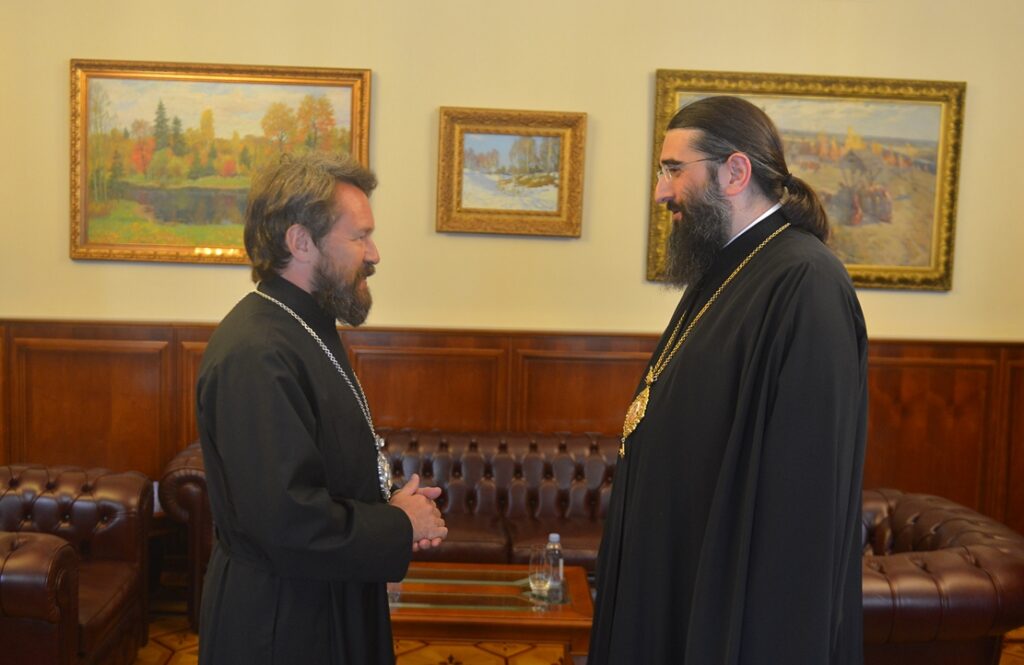A hierarch of Serbian Orthodox Church visits Department for External Church Relations of the Moscow Patriarchate