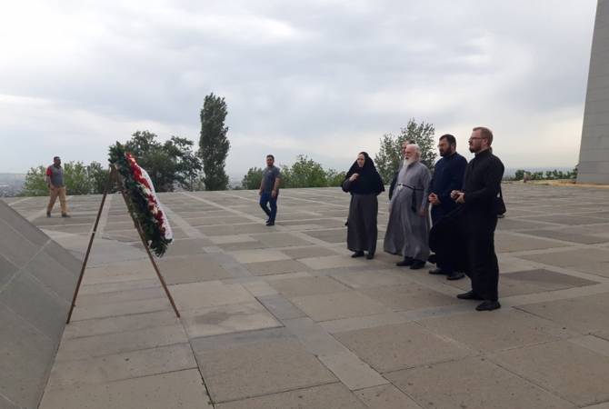 Belarusian Orthodox Church leader visits Armenian Genocide Memorial in Yerevan
