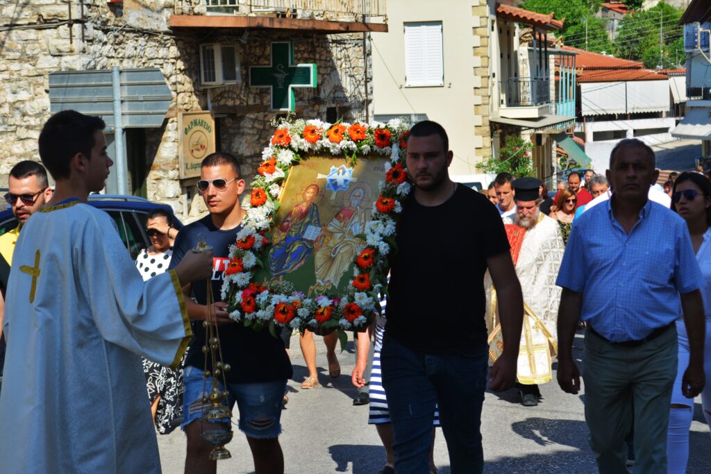 Λιτάνευση Ιεράς Εικόνας στην Ν. Φιγαλεία Ολυμπίας