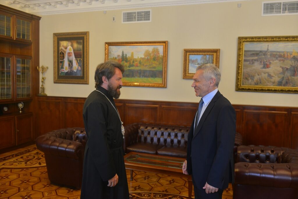 Metropolitan Hilarion meets with newly appointed Russian ambassador to Serbia