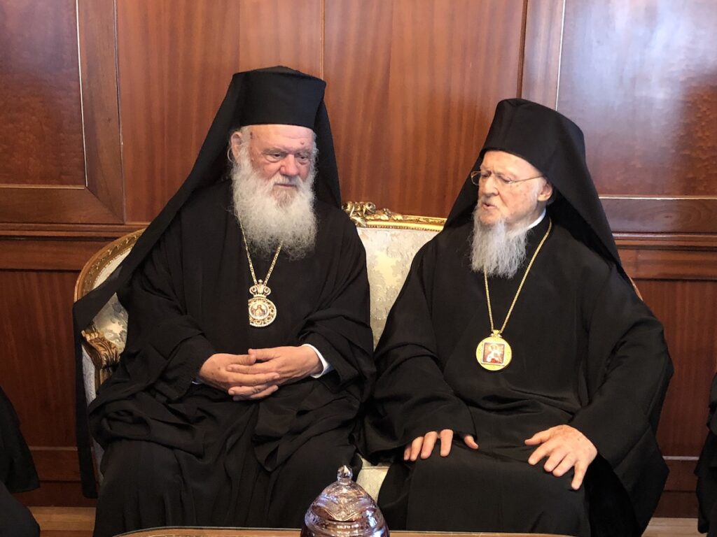 Ecumenical Patriarch receives visiting Archbishop of Athens and All Greece at Patriarchate