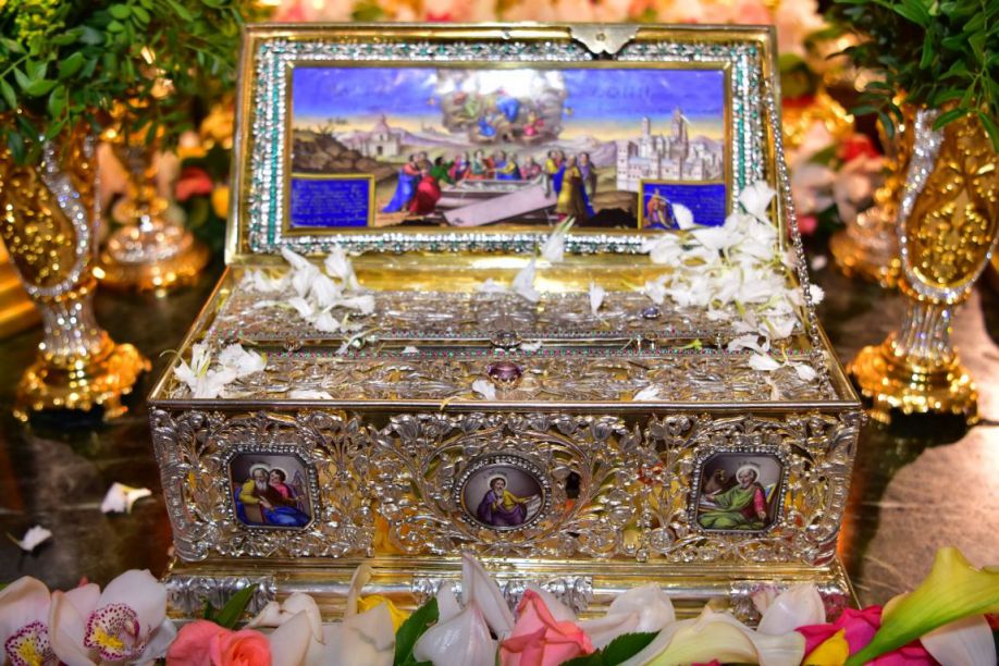 Cincture of the Theotokos conveyed from Holy & Great Monastery of Vatopedi this month