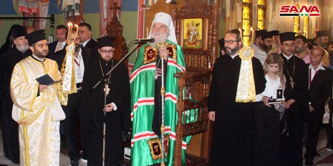 Patriarch Irinej of Serbia visits churches and monasteries in Tartous and Homs