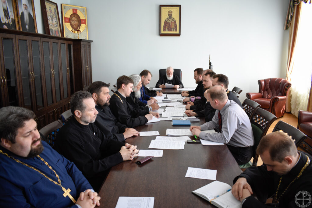 Митрополит Павел возглавил очередное заседание Ученого совета Минской духовной академии